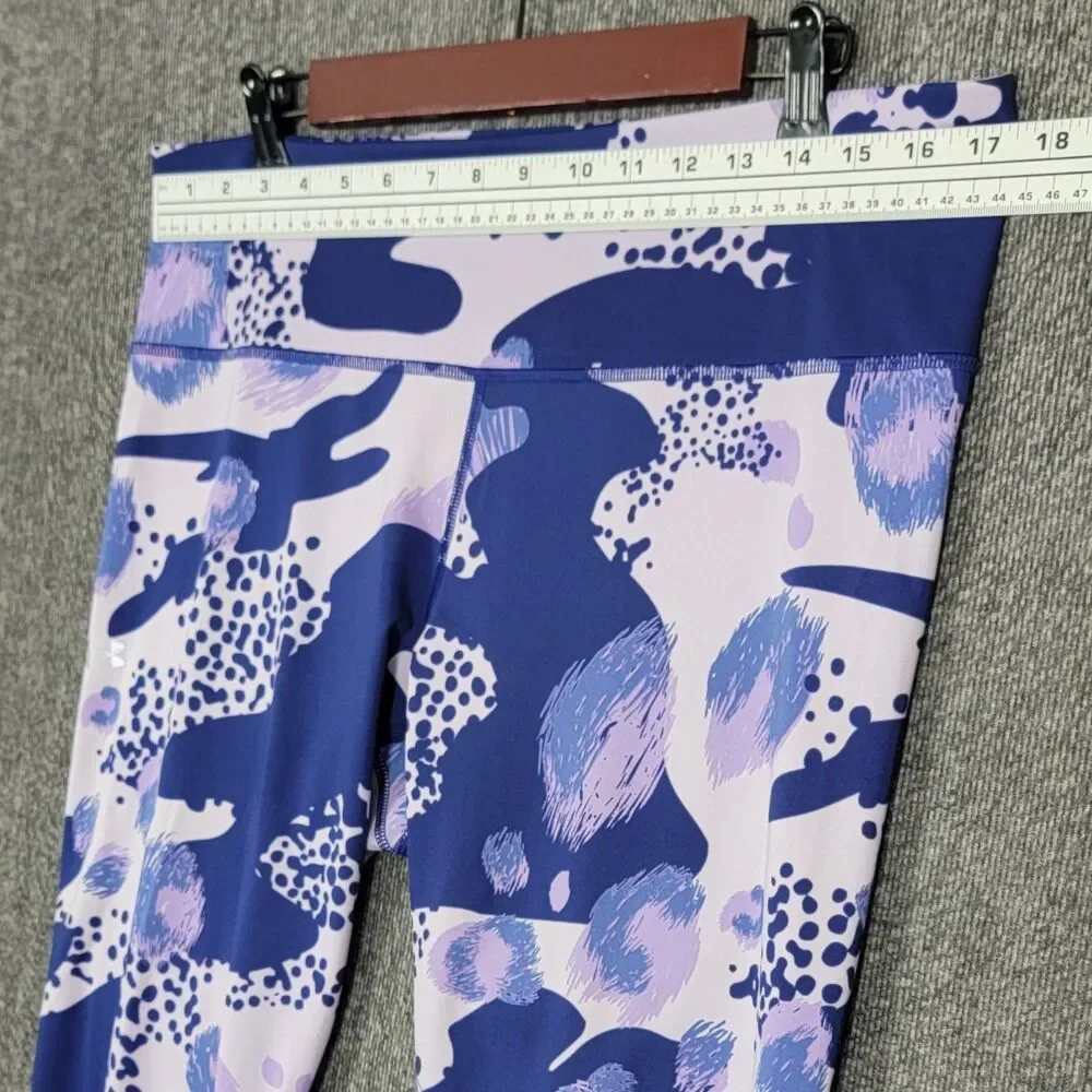 Under Armour Leggings Womens XL Bluish Purple Breathelux Print Athletic #1366941 - Picture 4 of 14